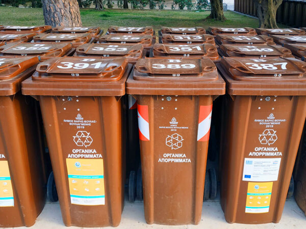 Εγκατάσταση 300 καφέ κάδων ανακύκλωσης στο Μεσολόγγι